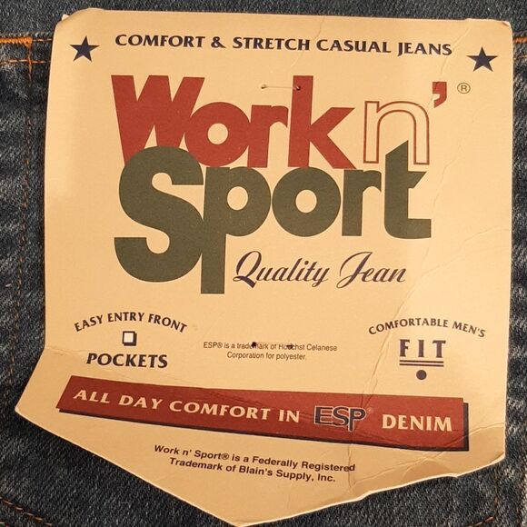 Work n' Spot Comfort & Stretch Casual Jeans  NWT - Picture 2 of 10